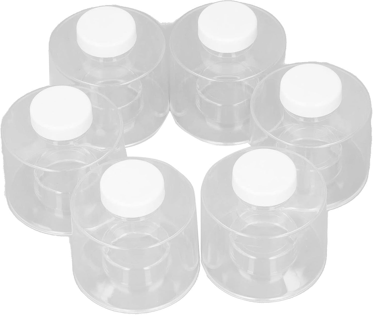 6 Pcs Stackable Spice Pot, Transparent Seasoning Bottles, Space Saving Storage Solution for Kitchen, BPA Free