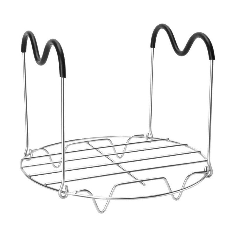 Steamer Rack Trivet with Silicone Handle Compatible with Instant Pot, 6, 8 Quart Steamer Wire Cooling-Rack Trivet Accessory for Healthier Meals, Multi-Use Rack for Roasting & Serving