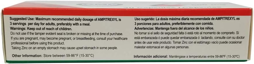 ProMex Immune Immune 1000 30 Pack 3 Ampitrexyl Plus. All-Natural Herb Based Support and Dietary Supplement. Boosts