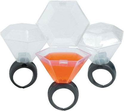 Plastic Wedding Ring Shot Glass, 12 Shot Glasses, .75oz