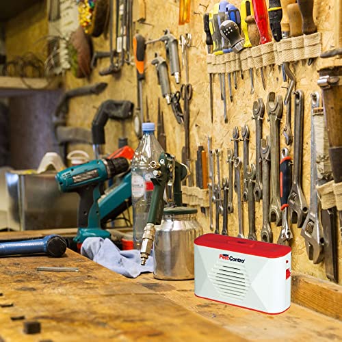 PestContro Portable Ultrasonic Rodent Repeller, Cordless Non-Lethal Pest Control, Dual Frequency, Mice Rats Squirrels Chipmunks Kitchen Office Garage Basement Shed Storage Attic