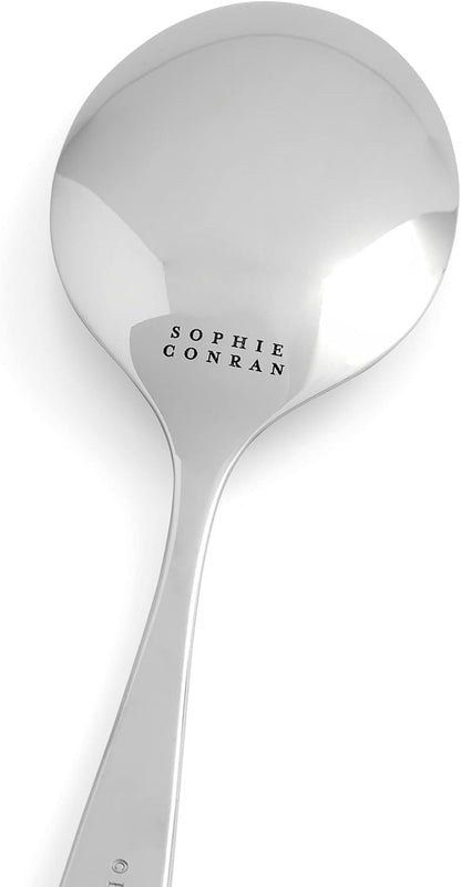 Portmeirion Sophie Conran Arbor Serving Spoon | 10-Inch Stainless Steel | Party, Banquet, Buffet | Dishwasher Safe