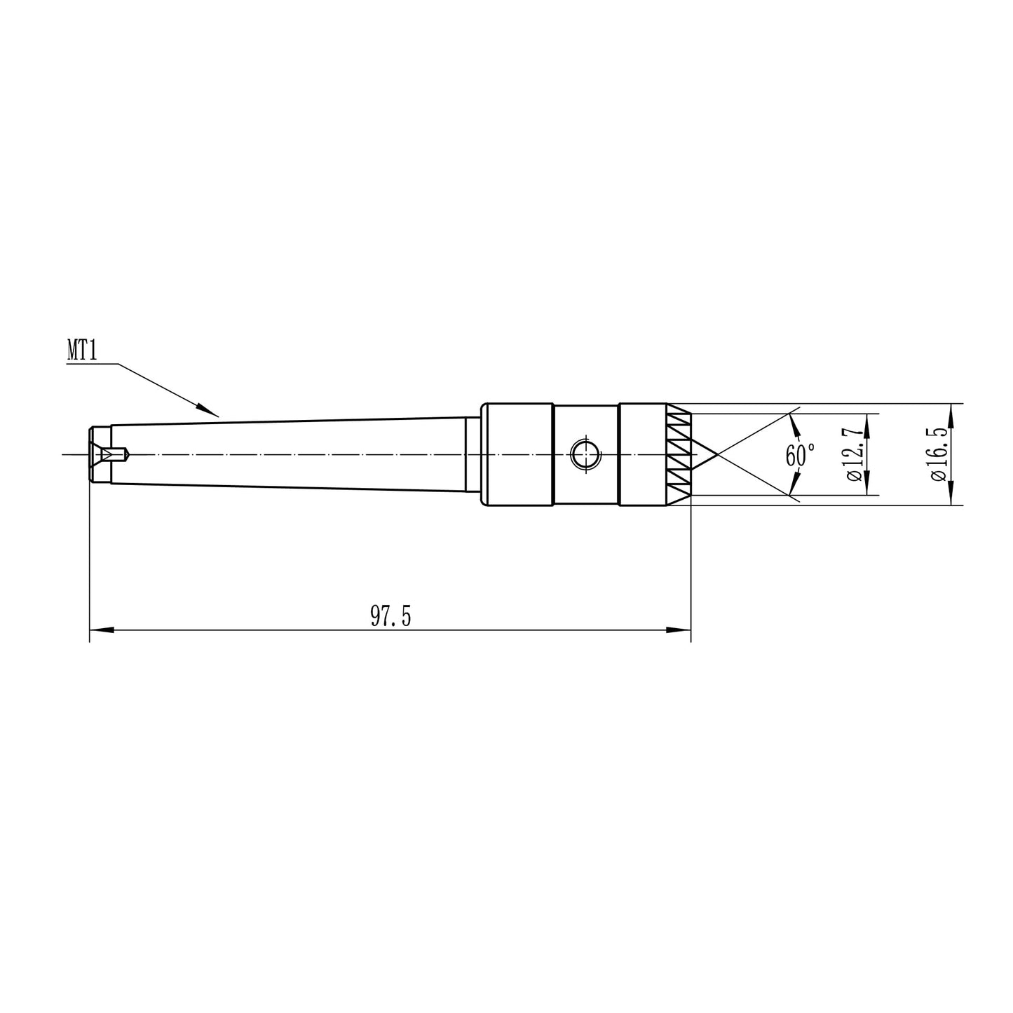 BMWOOD Crown Spur Drive Center, 1/2" Diameter, 1 MT, for Wood Lathe Wood Turning Tool.