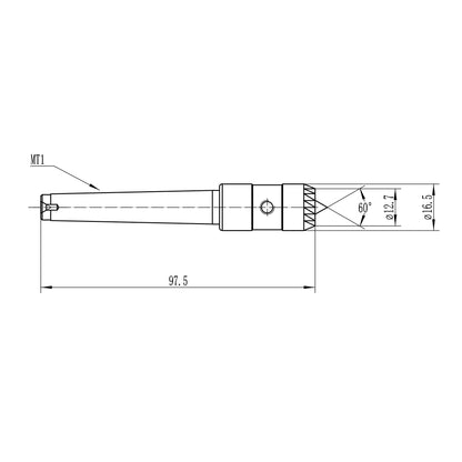 BMWOOD Crown Spur Drive Center, 1/2" Diameter, 1 MT, for Wood Lathe Wood Turning Tool.
