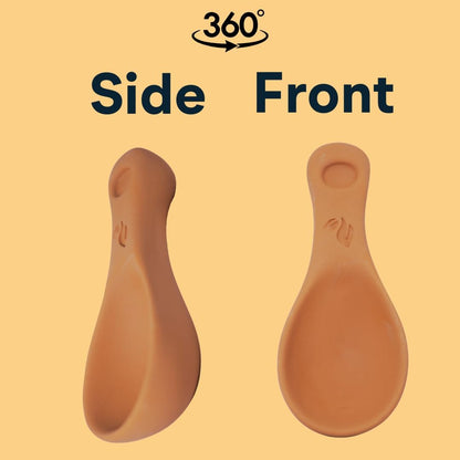 3D 2-in-1 Set (1, Sifri Brown Sugar Keeper Terracotta Clay Bee & Spoon Saver Softener Cute Kitchen Storage & Freshness