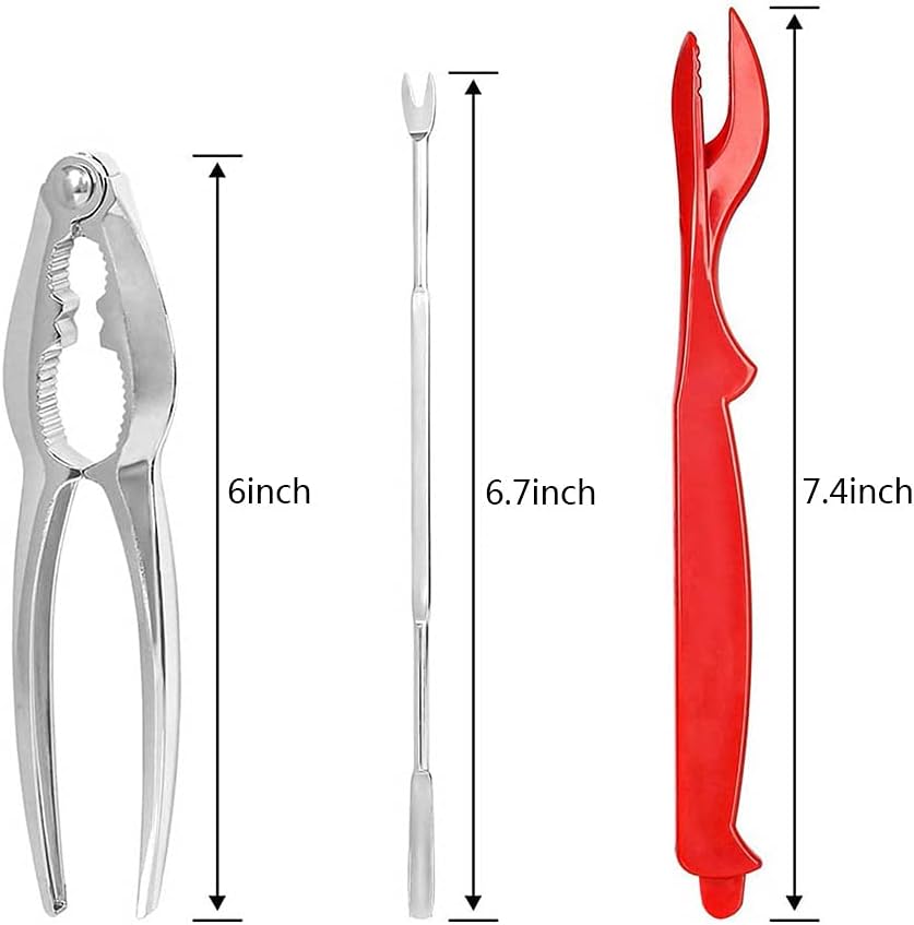 New Starting Point Trading 26 PCS Seafood Tools - Crab Crackers, Scissors, Lobster Sheller, Nutcracker Set for Seafood