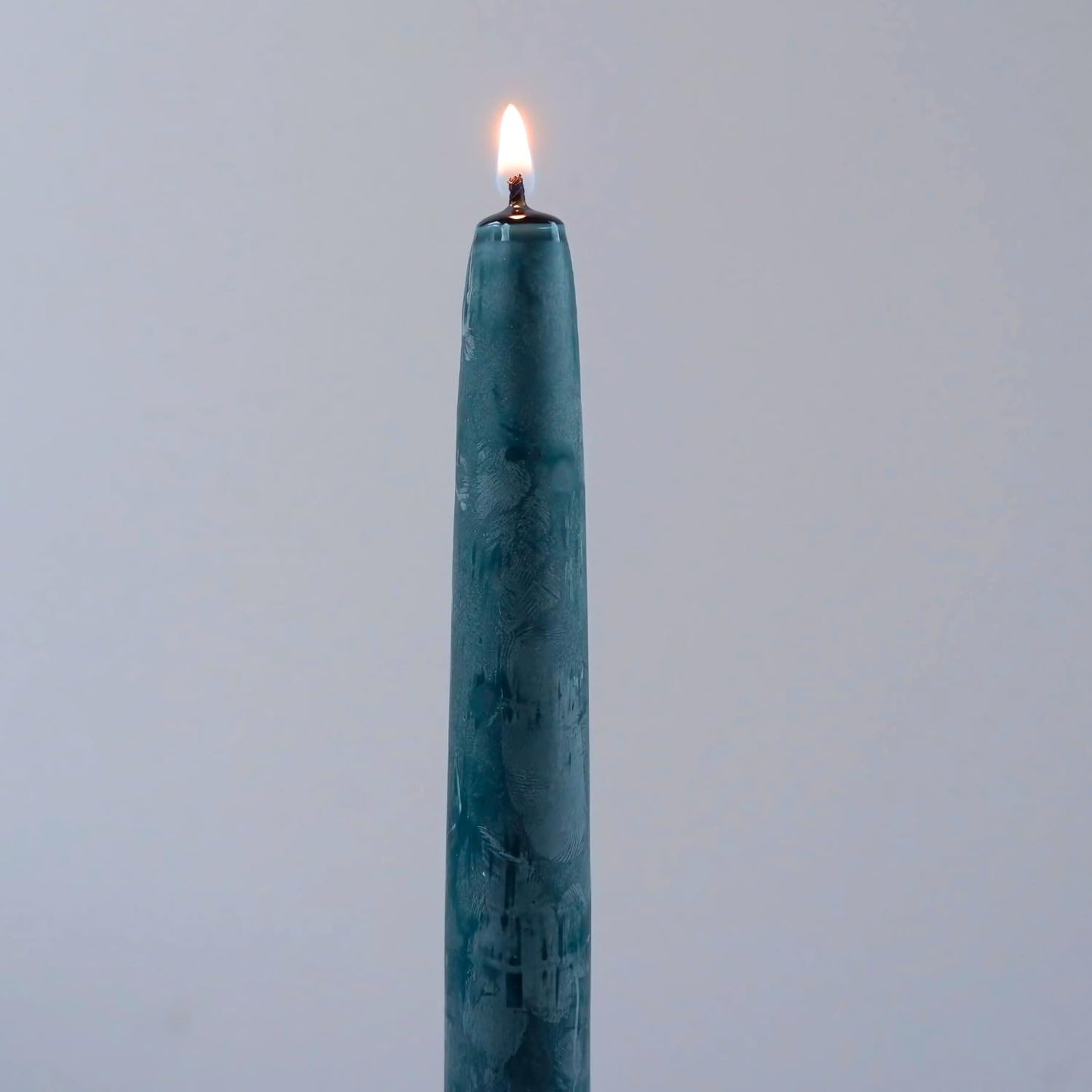 Candlestock Beeswax Taper Candles – Standard 7/8" Diameter, Pure 100% Natural USA Beeswax, Cotton Wick, Dripless, Long-Burning, Handmade in Woodstock, NY- 10 Inches - 1 Pair (2 Candles) - Teal