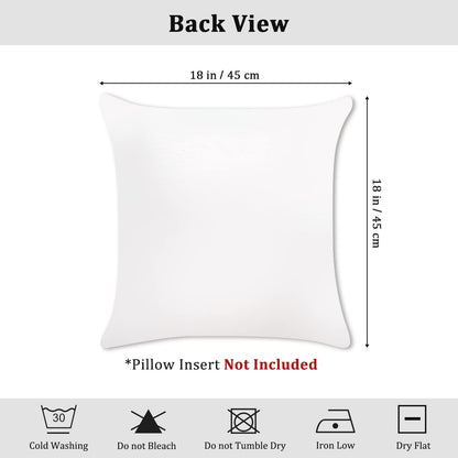 Bonhause Reading Books Throw Pillow Covers 18 x 18 Inch Set of 4 Kids Reading Room Classroom Decorative Cushion Covers for Children Nursery Room Library Decor