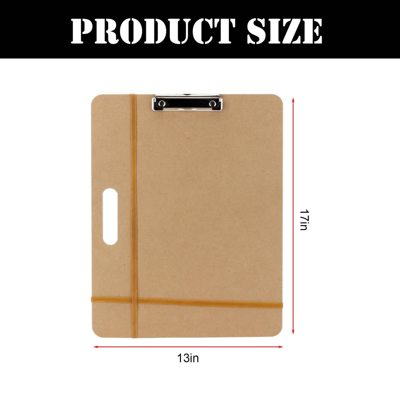 DIICCYO 13 x 17 Drawing Board, Artist Sketch Board with Handle for Drafting Art, Portable Art Clipboard Art Supplies for Painting and Drawing, Fit in Artist Tote, 1 Pack
