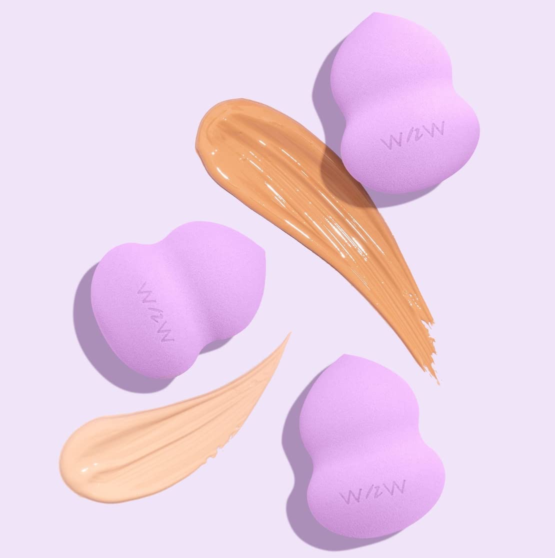 wet n wild Makeup Sponge - Low Product Absorption for Streak-Free Application, Effortless Blending Beauty for a Smooth Professional Looking Finish, Cruelty-Free & Vegan-Pink