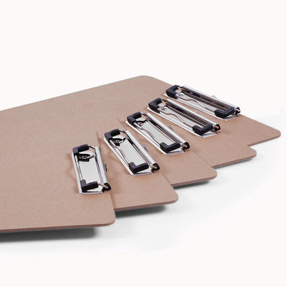 Clipboards Bulk, EZZGOL 36 Pack Letter Size Wood Clipboards, Low Profile Clip, Recycled Hardboard Clipboard with Hang for School Classroom Home