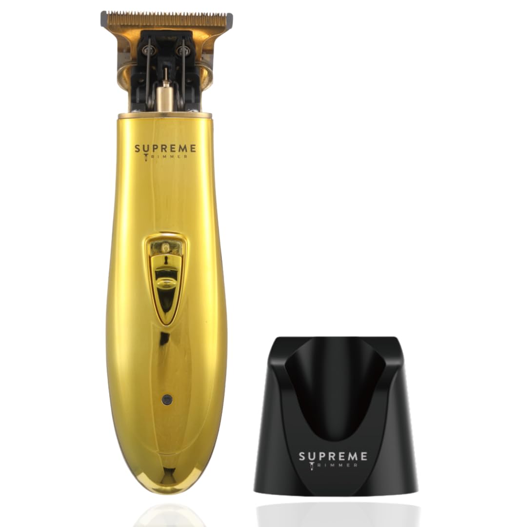 Supreme Trimmer T Shaper - Quiet Cordless Beard & Hair Trimmer for Men | 120 Min Runtime, Low Noise, Zero-Gap DLC Blade | Ideal for Sensitive Skin, Kids & Elderly | ST5206