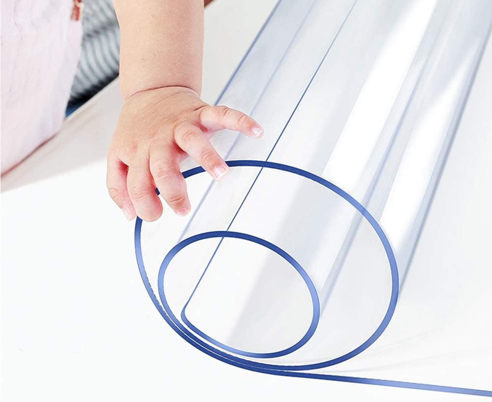 12x44 in Office Desk Blotter Mat Clear Plastic Table Protector Cover Pad PVC Transparent Topper Surface Pro ection Mat