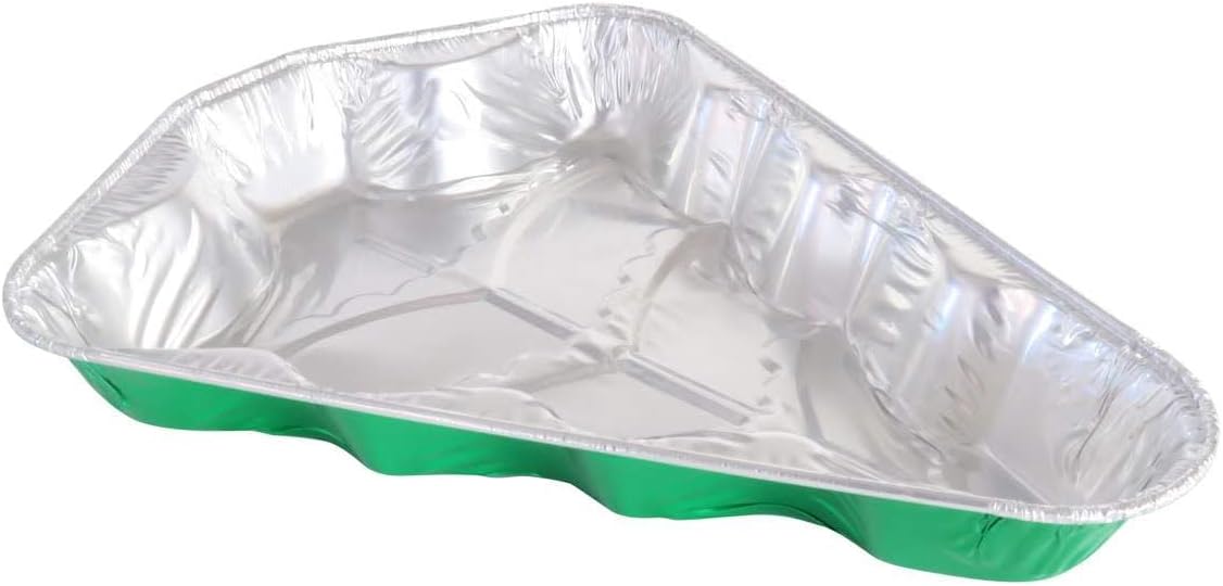 Handi-Foil Disposable Aluminum Christmas Tree Cake Pan, 10 Pack