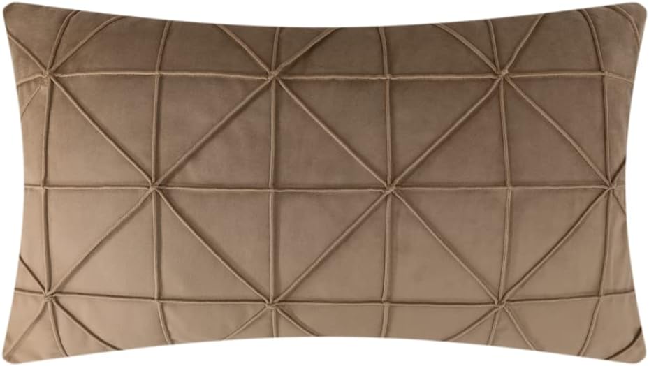 14x24 Inch 1 JWH Velvet Pillow Covers Decorative Line Throw Pillow Case Lumbar Pillowcase Soft Cushion Cover for Bed