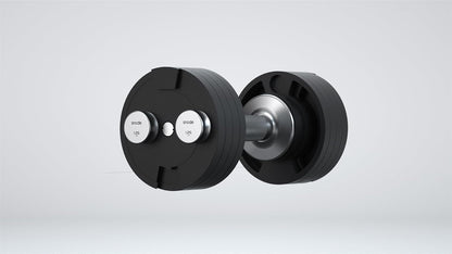 SNODE AD80 Adjustable Dumbbell Set 80LBS (Pair) with 10lb additional plates and Dumbbell Rack, Strength Equipment for Home Gym for Men and Women