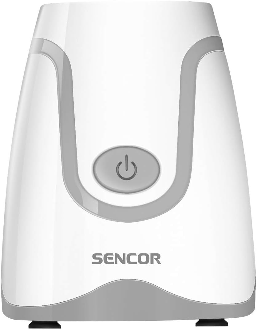 Sencor Smoothie Blender, Portable Personal Blender for Fitness Shakes, Extra Blender Cup and Lid, 300w WHITE
