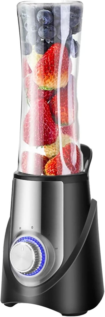 Blender, 350W Electric Fruit Mixer with Lids, Low Noise Countertop Blender for Home, Fruits, Vegetables (Three Cup)