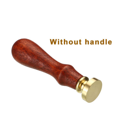 PATIKIL 40mm Blank Wax Seal Stamp, 3 Pack Round Sealing Wax Stamp Vintage Retro Brass Head for Envelope Invitation Cards
