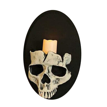 shenruifa Skeleton Wall Candle Holder Spooky Decor for Halloween Party Decoration 15cm (1)