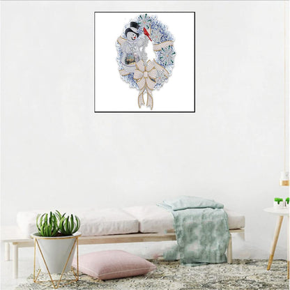 KTHOFCY 5D DIY Diamond Painting Kits for Adults Kids, Christmas Garland Full Drill Embroidery Cross Stitch Crystal Rhinestone Paintings Pictures Arts Wall Decor Painting Dots Kits 15.7X11.8 in