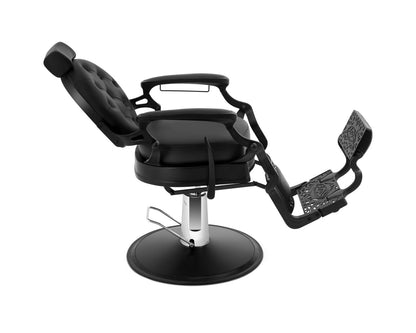 Funnylife Black All Purpose Hydraulic Recline Salon Chair Beauty Spa Vintage Barber Chair Styling Chair