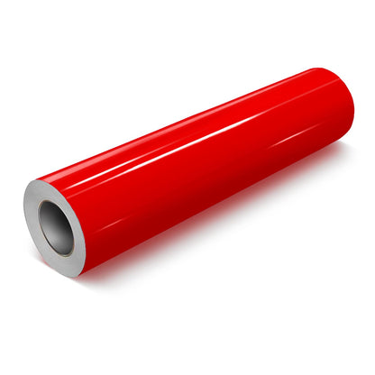 VViViD Red Gloss DECO65 Permanent Adhesive Craft Vinyl for Cricut, Silhouette & Cameo (50ft x 11.8" Bulk Roll)