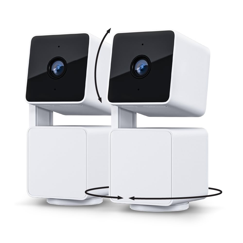 WYZE Cam Pan v3, Indoor/Outdoor IP65-Rated 1080p Pan/Tilt/Zoom Wi-Fi Smart Home Security Camera with Color Night Vision, 2-Way Audio, Compatible with Alexa & Google Assistant, Free Expert Setup
