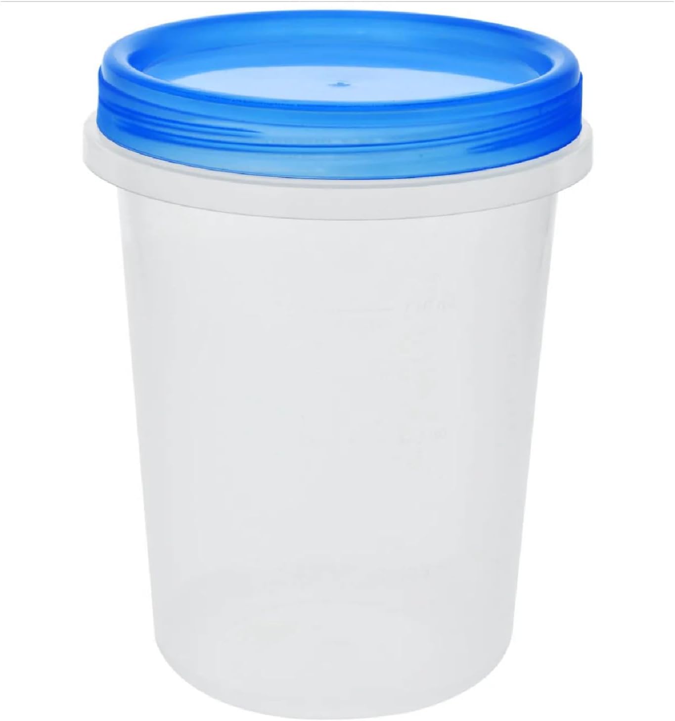 Sure Fresh 34-oz. Reusable Tall Plastic Containers with Lids, 2-ct. Packs, Clear, SFRT34-2PK-BLUE