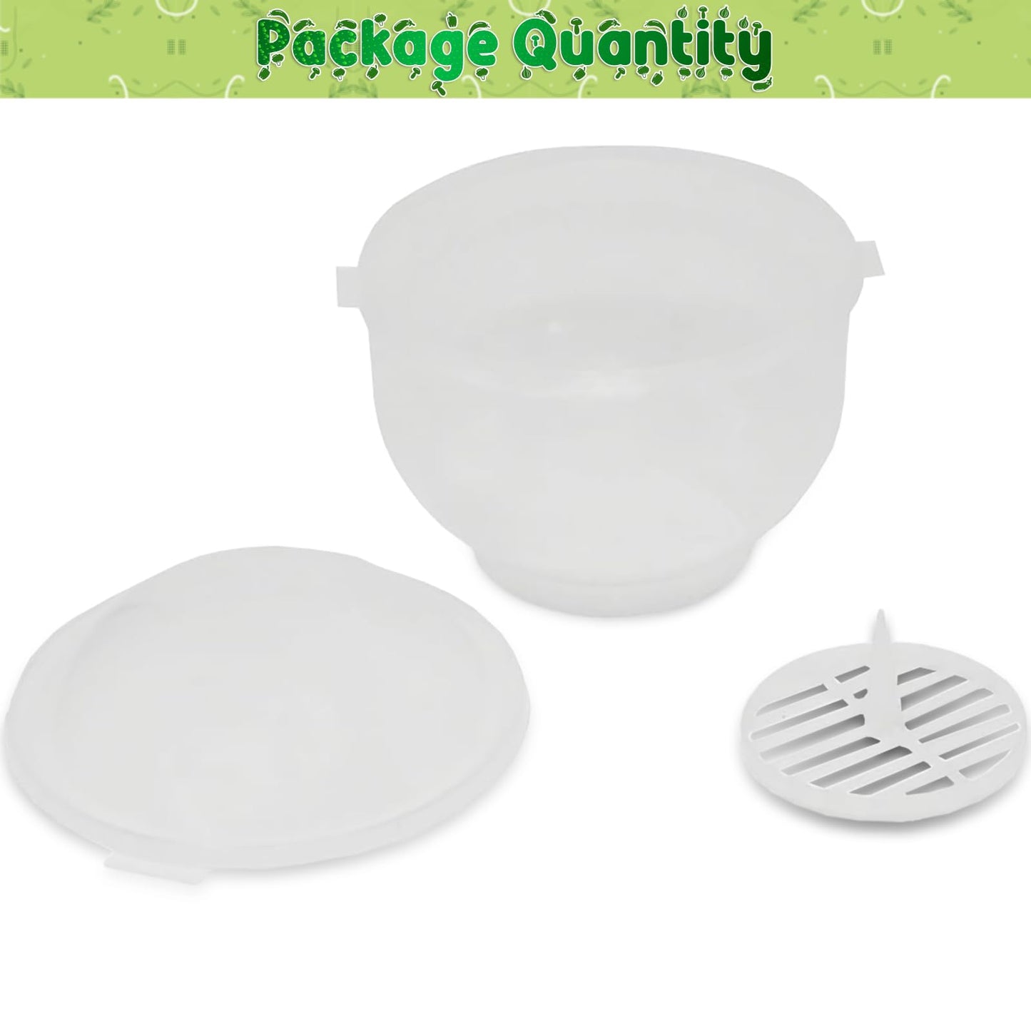Home-X Lettuce Keeper - BPA-Free Lettuce Keeper for Refrigerator to Keep Salads and Vegetables Fresh - 7" x 8" Lettuce Crisper with Drainage Reservoir - Clear See-Through Vegetable and Fruit Crisper