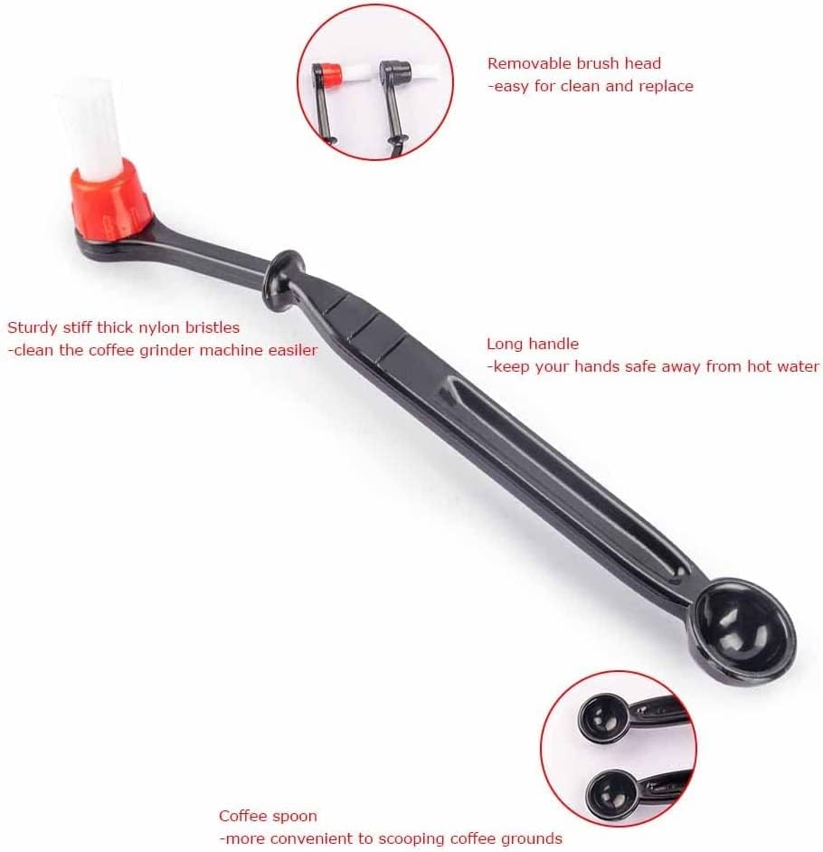 Coffee Machine Cleaning Brush for Portafilter Grinder Espresso Machine
