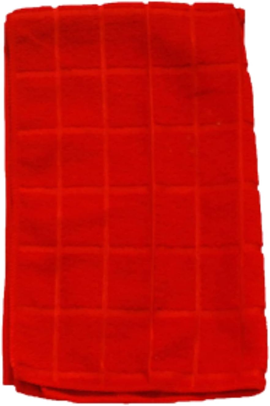 Home Collection Chef-Themed Kitchen Mitts, Pot Holder, & Kitchen Towels Set (Red)