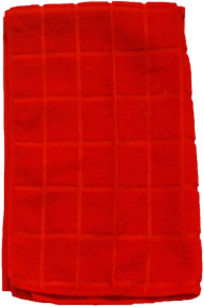 Home Collection Chef-Themed Kitchen Mitts, Pot Holder, & Kitchen Towels Set (Red)