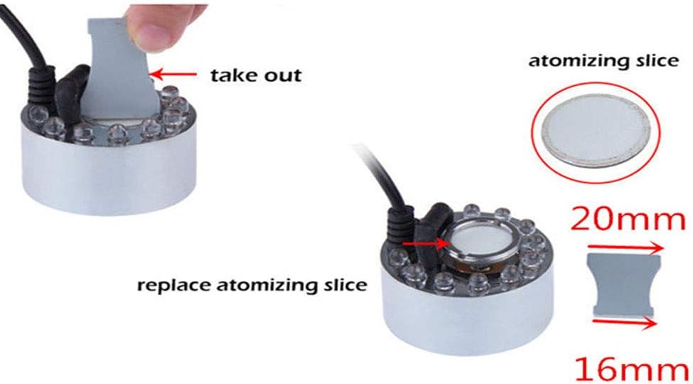 HRTSELEC 12 PCS 20MM Ceramics Discs Replacement Disk for Ultrasonic Mist Maker Fogger Humidifier