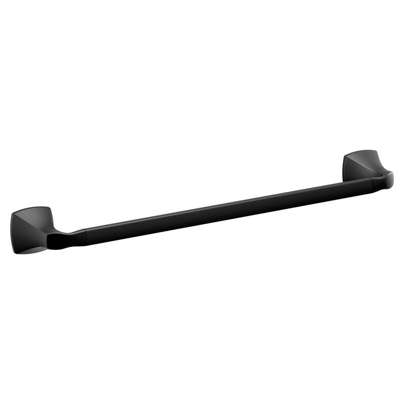 Moen Voss Matte Black Towel Bar, YB5118BL