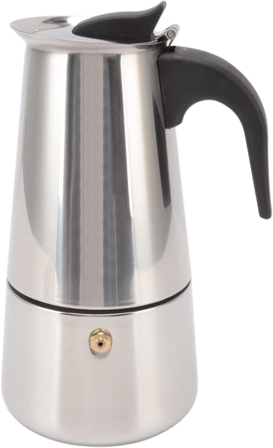 Atyhao Electric Coffee Maker, Food Grade Stainless Steel Moka Pot for Home and Outdoor Camping (100ml)