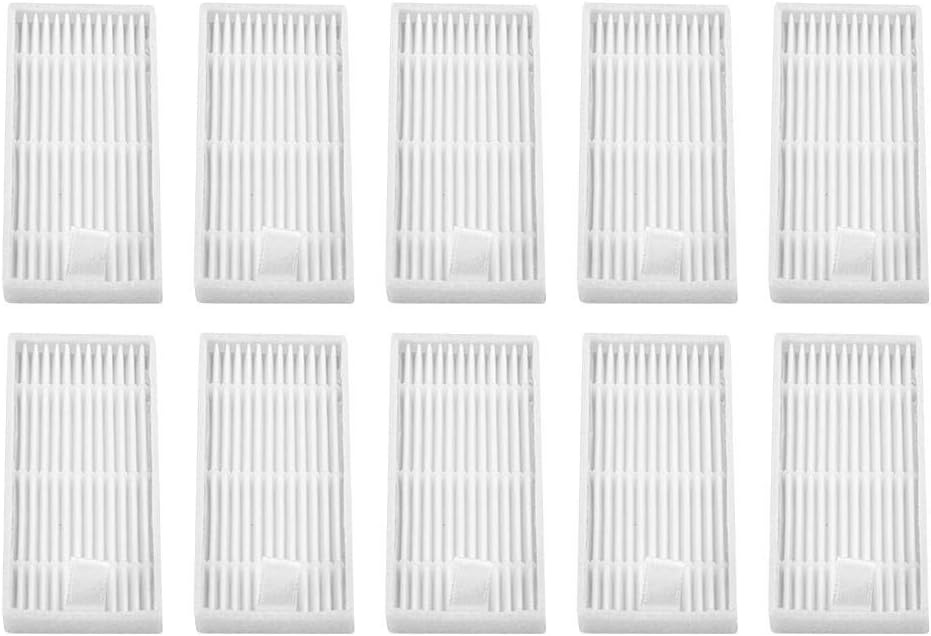 Yosooo Vacuum Cleaner Filter, Robot Replacement Parts for ILIFE v1, v5, v5s, v3, 10 Pcs