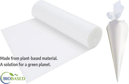 Keenpioneer 18-Inch Piping Bags | Large Capacity Biobased Disposable Pastry Bags - 100 Count