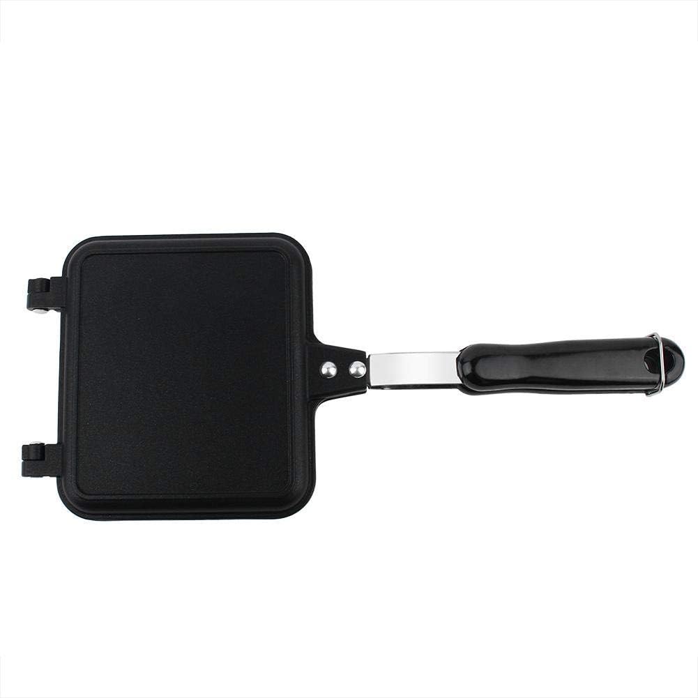Double-Sided Non-stick Frying Pan, Grill Pan, Waffle Maker for Cake, Toast, Sandwich, Snack Griddle