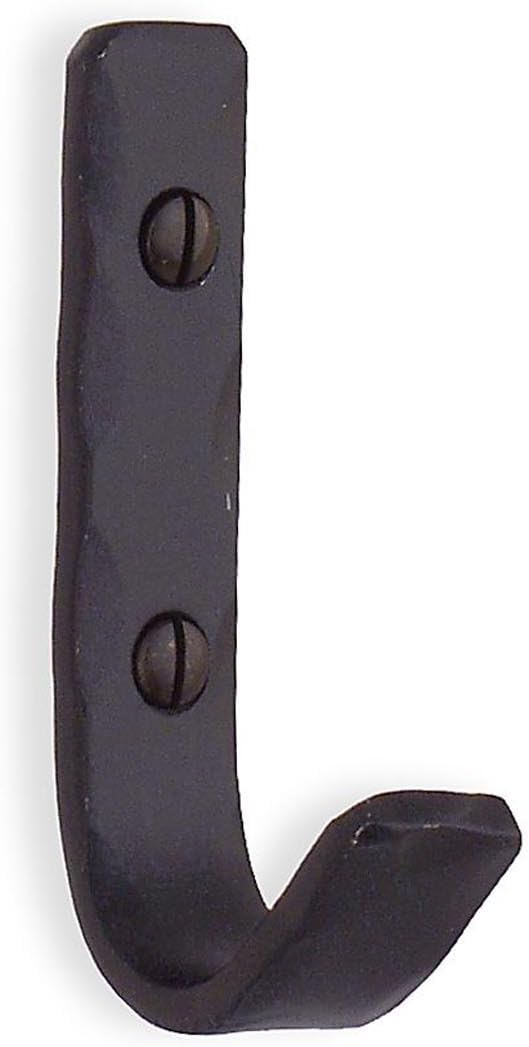 B051 Coat Hook, Black Wrought Iron