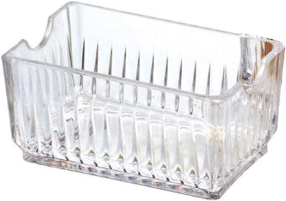 Acrylic Tea Bags Caddy Organizer, Tea Chest Box for Tea, Coffee Bags, Sweeteners, 11x6.5x6.5cm, 1 Divided Section
