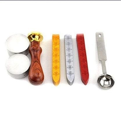 MDLG Dachshund Dog Wax Seal Stamp Melting Spoon Sealing Wax Sticks Candle Box Set Embellishment Wedding Invitation Card Snail Mail Gift Wrapping Wine Package Christmas Idea Puppy Wax Seal Stamp Kit