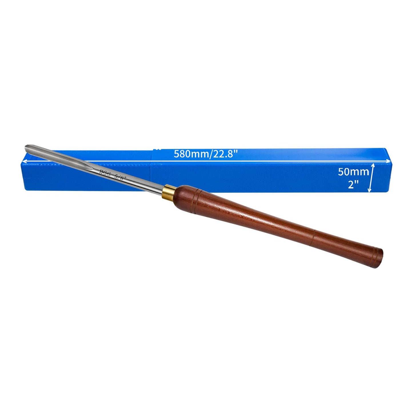 SIIIXS 5/8" HSS Bowl Gouge with Side Grind(1/2" Flute), Wood Lathe Bowl Turning Tools Spindle Gouge Chisel. ﻿