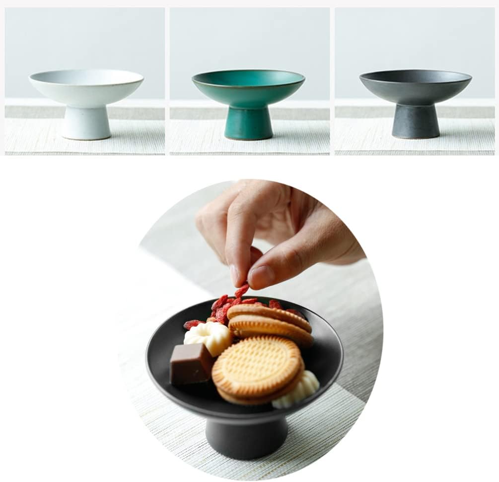 UPKOCH Footed Bowl, Japanese Style Decorative Fruit Dish Holder for Home Flowers, Vase Planter