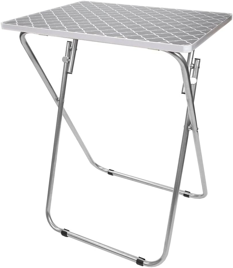 Home Basics Multi-Purpose Sturdy and Durable Decorative Bedside Laptop Snack Cocktails TV Folding Table Tray Desk