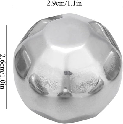 Stainless Steel Ice Spheres for Chilled Wine, Whiskey, and Fruit Drinks