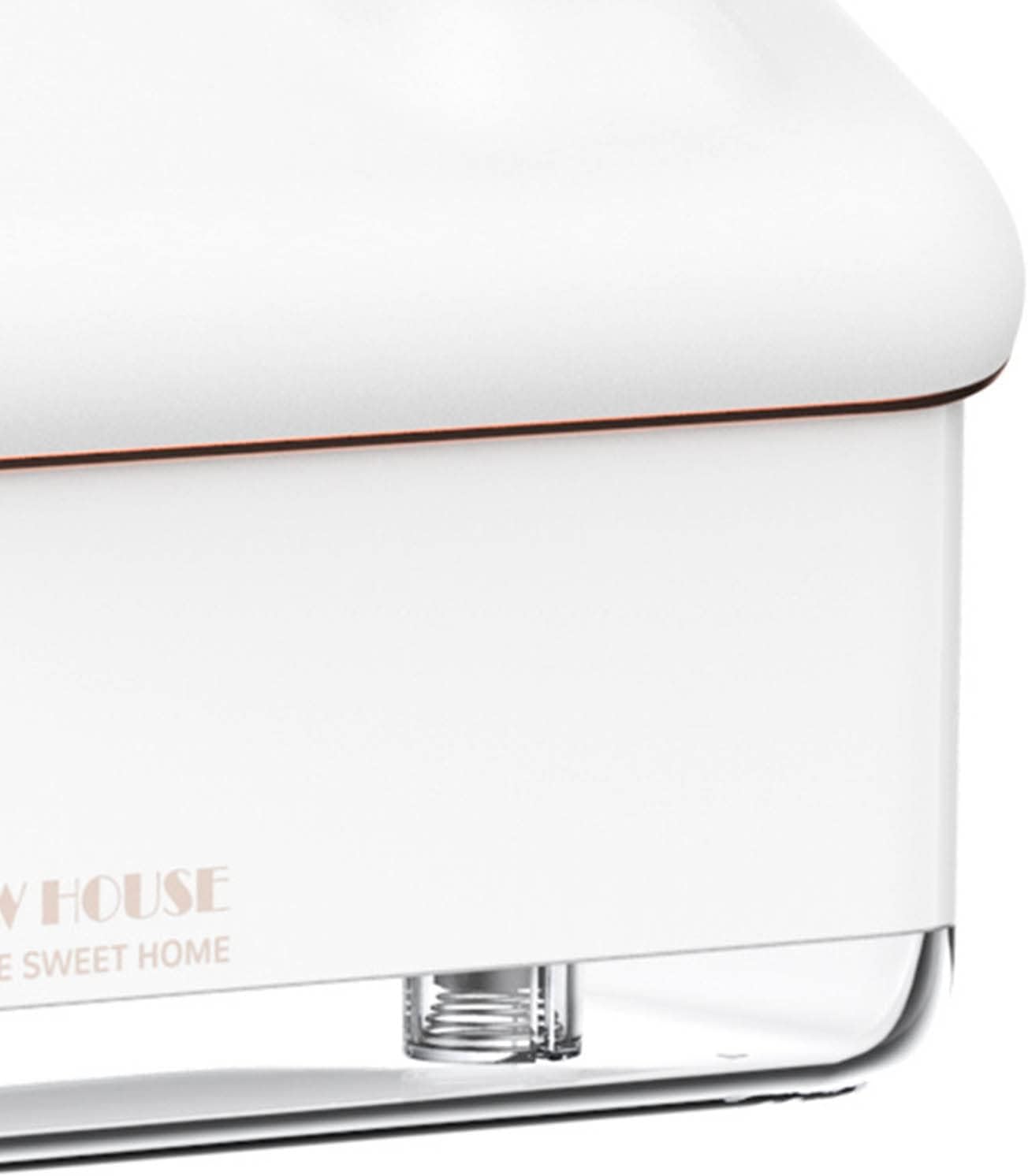 Desktop Humidifier, Snow House Humidifier with 2 Speed Adjustment, Portable Silent USB Plug In Gift with Night Light
