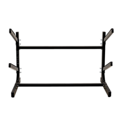 Teal Triangle Freestanding Kayak Storage Rack – 2 Kayak Rack & Canoe Rack – Indoor Outdoor Kayak – Adjustable Surfboard & Stand Up Paddle Board Holder – Adjustable Storage Stand - Black