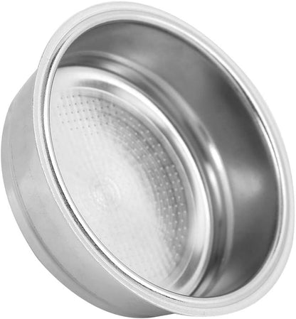 51mm Non Pressurized Filter, Stainless Steel Reusable Coffee Machine Strainer Bowl, Single Basket for De Longhi