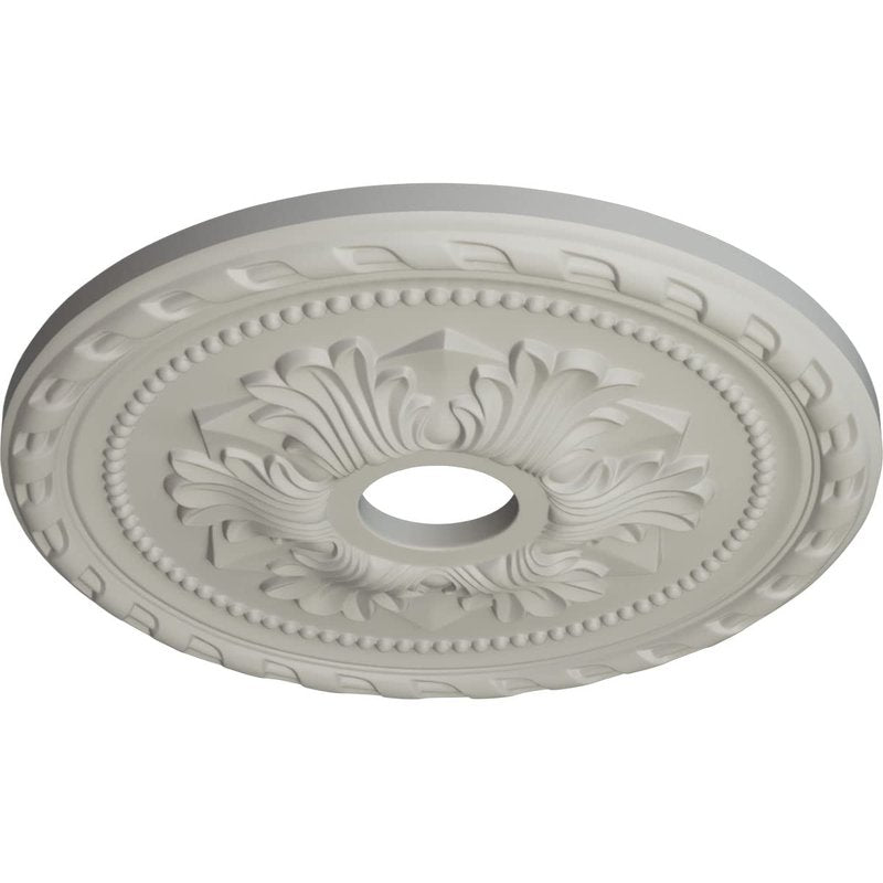 Ekena Millwork CM20PMPCF Palmetto Ceiling Medallion, Pot of Cream
